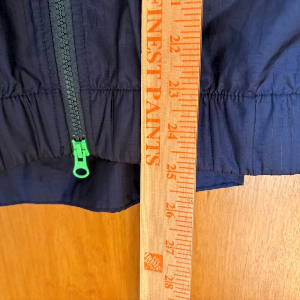 Nike Windrunner Hooded Lightweight Jacket Navy Green Womens Size L‎ 804947